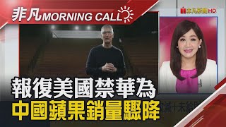 大中華民眾不買帳 蘋果上季銷售金額年衰退29%盤後下跌 金融時報:美國擬開放非5G晶片業者供貨華為|主播陳韋如|【非凡Morning Call】20201030|非凡財經新聞