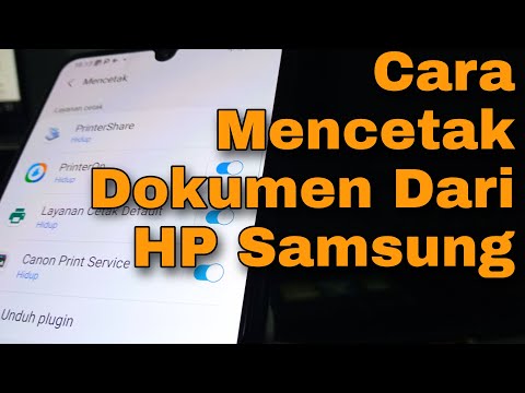 Video: Bagaimana cara menghubungkan ponsel Samsung saya ke printer nirkabel HP saya?