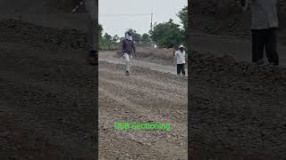 GSB leveling work by Grader