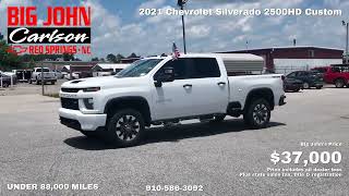 2021 Chevrolet Silverado 2500HD Custom – $36,875 All-In | Carlson Chevrolet