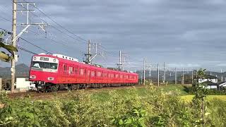 【上横須賀カーブ】名鉄西尾線　福地〜上横須賀　6500系　急行吉良吉田行き