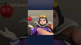 I made a CHUBBY EvilQueen! 🍎😈 #EvilQueen #disney #snowwhite #ClayArt #shorts