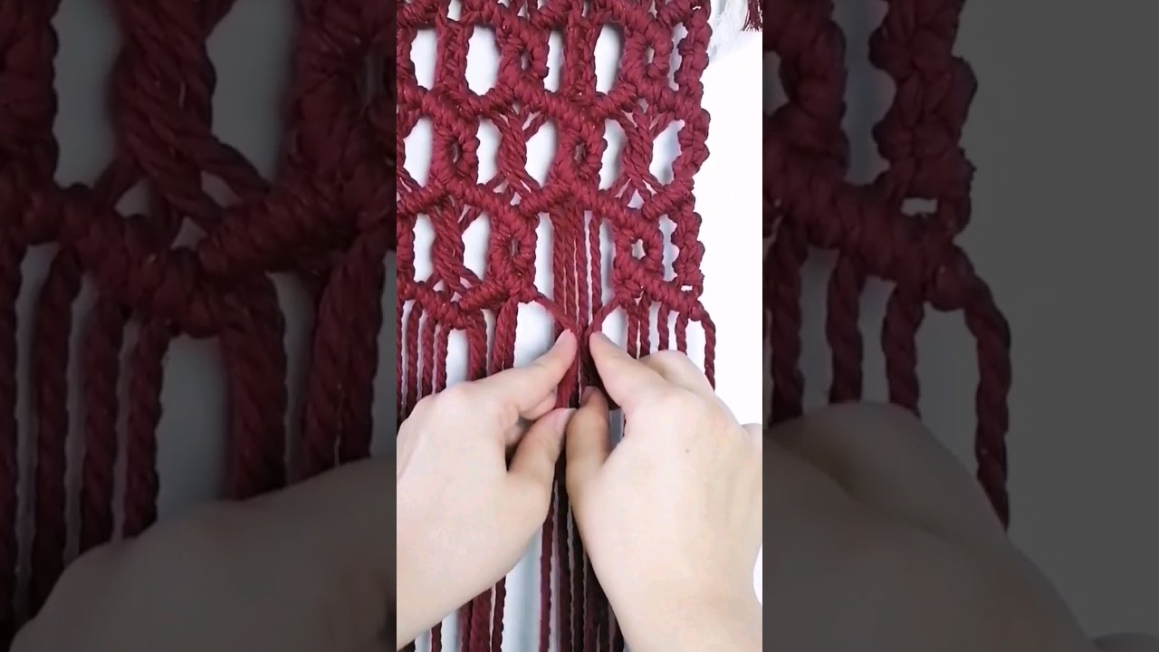 DIY macrame spiral knot pattern/