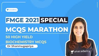 50 High yield Biochemistry MCQs marathon for FMGE | Dr Shanmugapriya