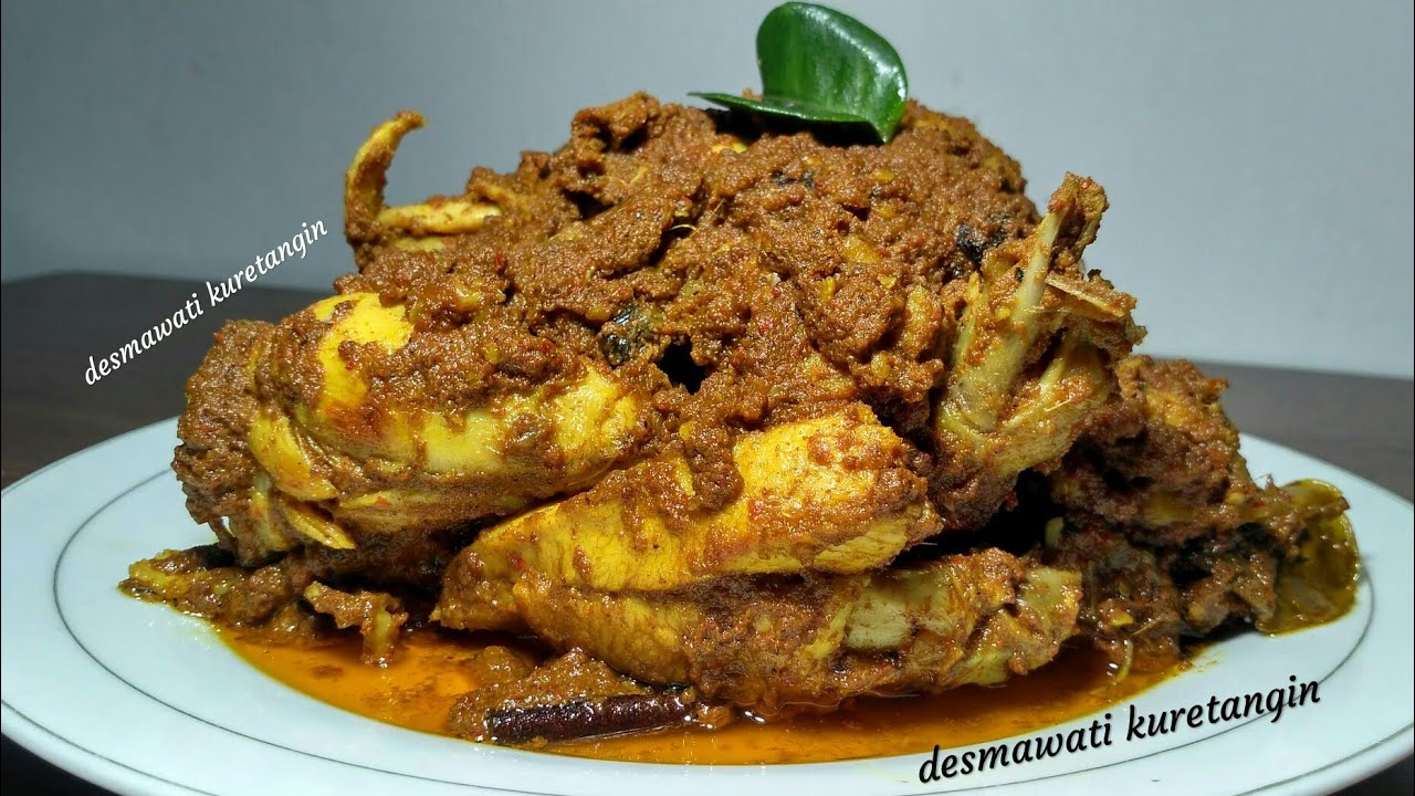 Resep Rendang Ayam Padang Asli Pariaman Minang Sumatera Barat Youtube