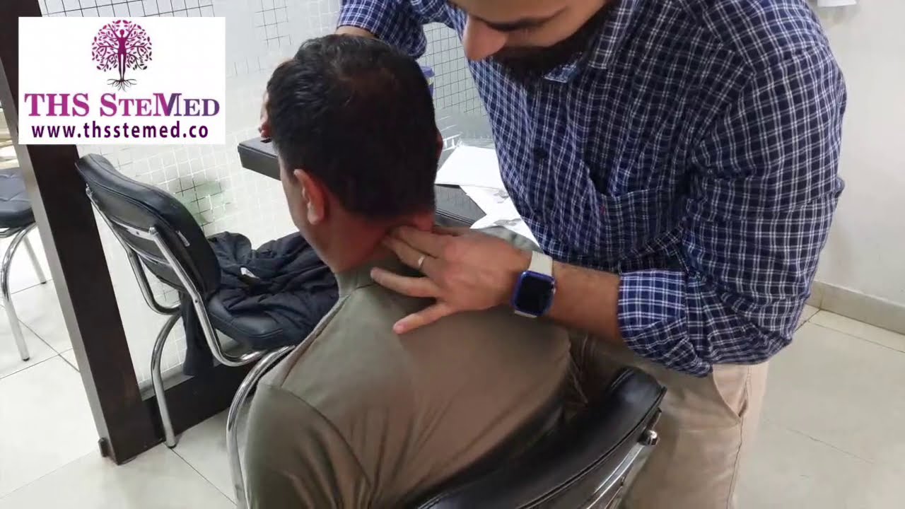 جلسه معالجة يدوية على مريض فقرات الرقبة  مباشره | علاج طبيعي لالم الرقبه والصداع والديسك