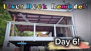 Budget Deck Restoration! 🌳 Live Now! DIY!!