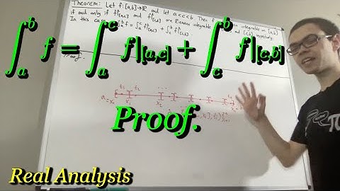 Proof of the Additivity Theorem for Integration (ILIEKMATHPHYSICS)