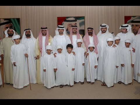 حمدان بن محمد يحضر أفراح الهاجري والحربي