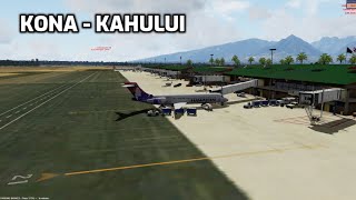 (P3DV5.3) Simulation Flight PHKO-PHOG Boeing 717 screenshot 4