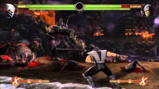 Mortal Kombat 9 - Sub-Zero And Smoke 43% And 49% Tag Combos
