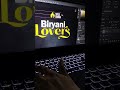 Chicken Biryani Restaurant #viral #graphicdesign #trending #food #ai #shorts #top #aishorts #design