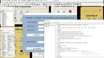 PEMROGRAMAN DELPHI LOGIKA KONDISI MAJEMUK DAN TUNGGAL || LENGKAP TUTORIAL