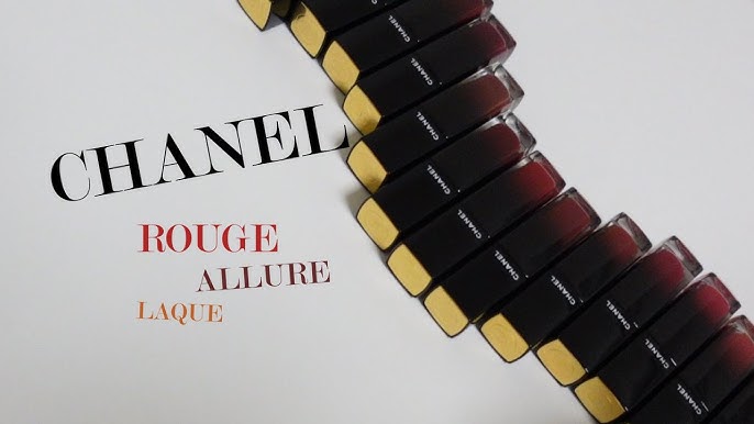 CHANEL ROUGE ALLURE LAQUE SWATCHES, Natural light