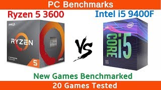 Ryzen 5 3600 vs Intel i5 9400F Gaming Benchmarks