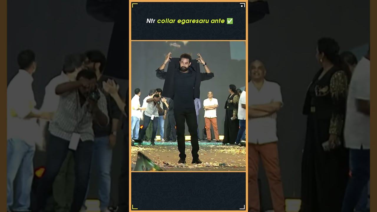 Ntr Collar Egaresaru Ante War2 Pre Release Kabir Vs Vikram Jr Hrithik Thyview