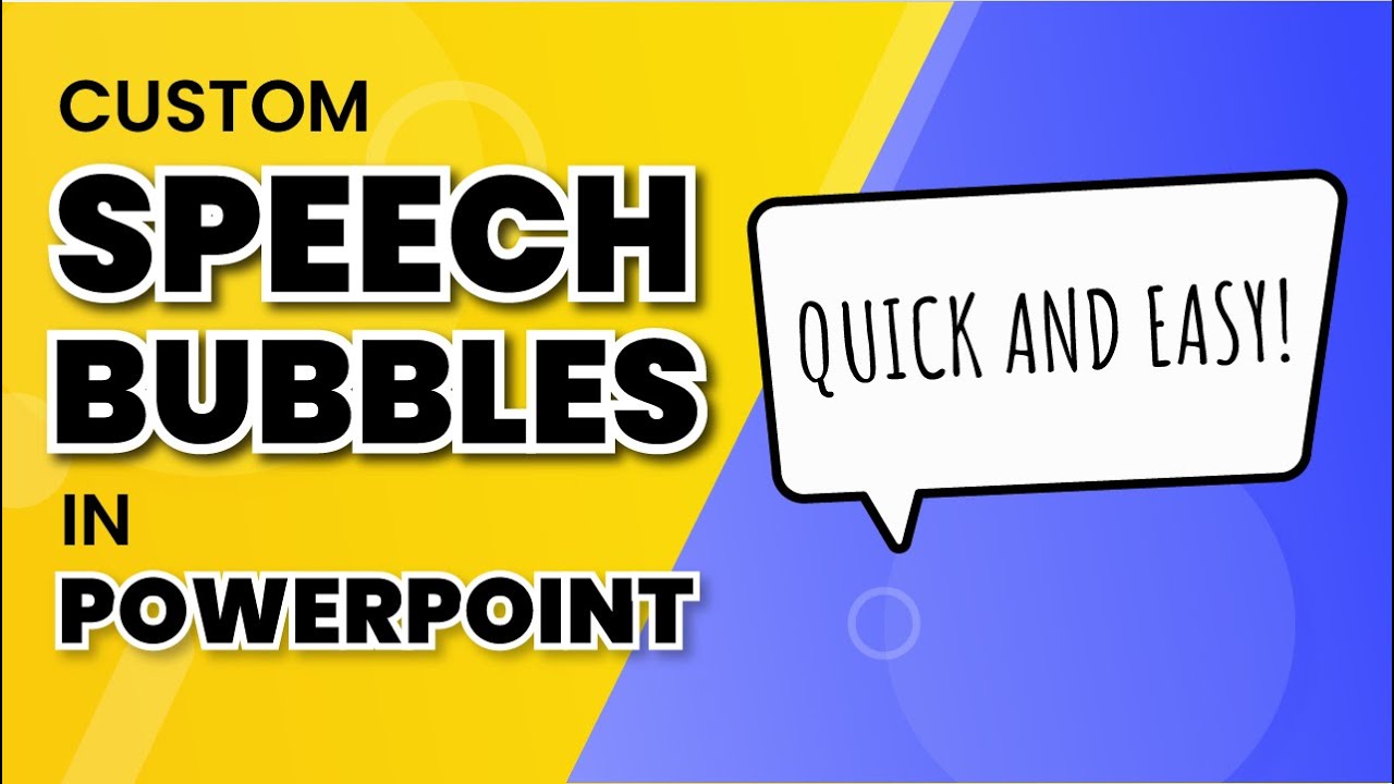 how to create speech bubble in powerpoint