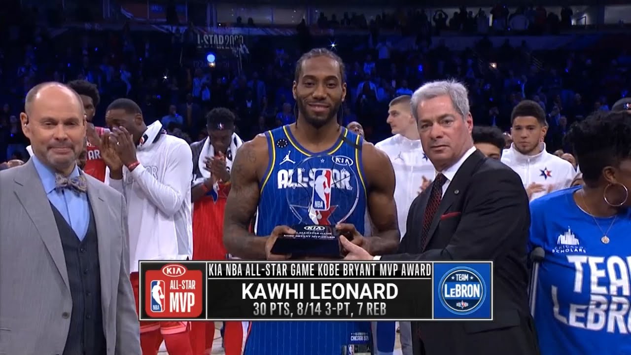 Kawhi Leonard wins first Kobe Bryant All-Star MVP award
