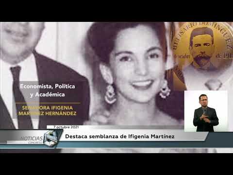 Destaca semblanza de Ifigenia Martínez