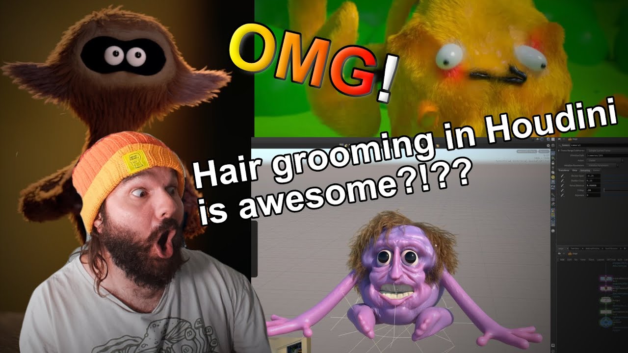Grooming HAIR in Houdini - YouTube