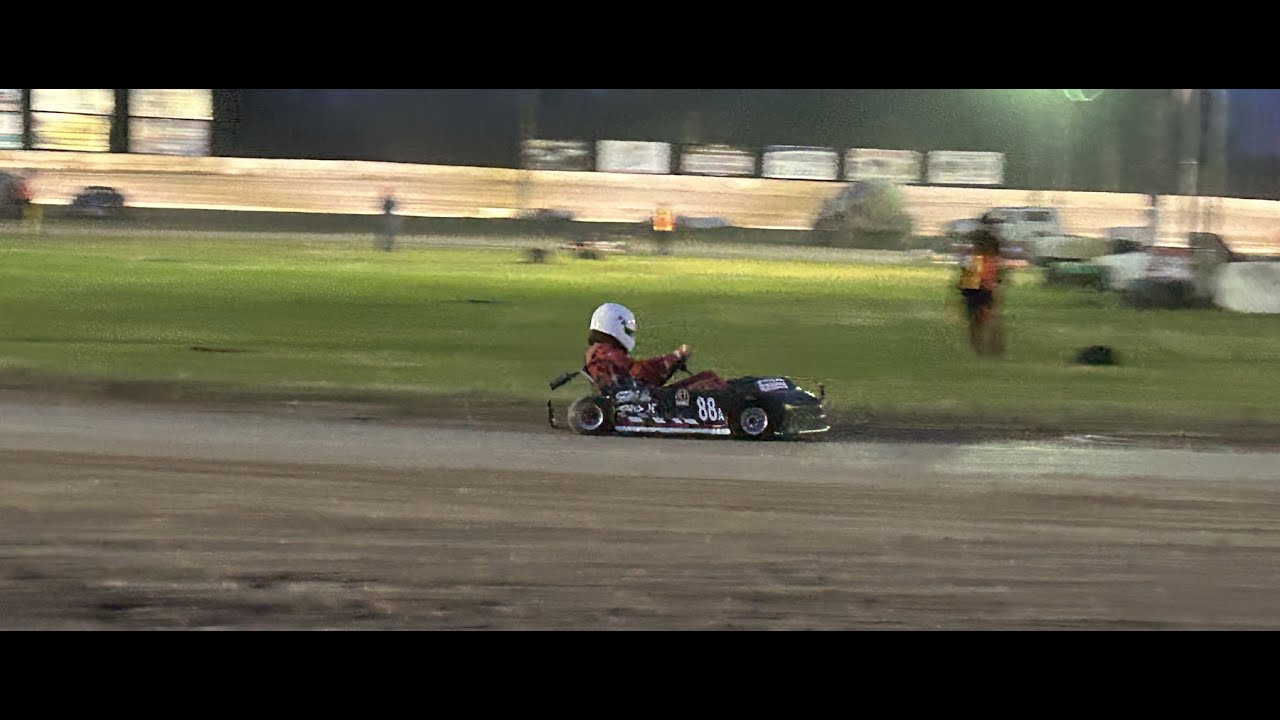 spun out twice and lapped by the entire field | kart night at the little R 