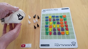 Mammalath board game - how to setup play and review abstract strategy two player * Amass Games *