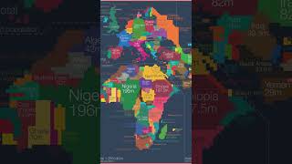 1map 1minute - Episode 06 - World Population #shorts