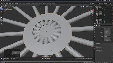 Blender 3D Tutorial:  Modeling a 2D Wagon Wheel by Rotate and Duplicate Snap