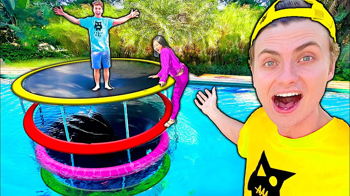 I BUILT A TRAMPOLINE ISLAND!!!