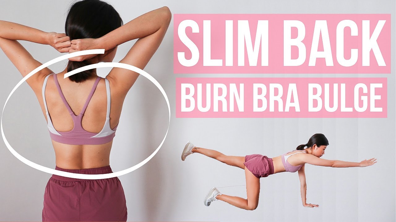 SLIM BACK + BURN BRA BULGE 10 MIN WORKOUT (bodyweight / options using  weights) ~ Emi 