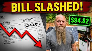 Week 1 off grid using Big Battery DIY system,  Pretty good savings Not finished yet! AFERIY P180 Pro