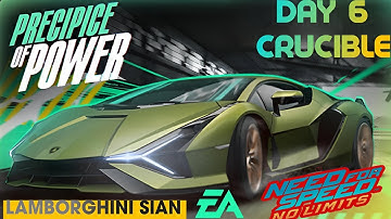 NFS NO LIMITS : CRUCIBLE/ DAY 6 / PRECIPICE OF POWER / LAMBORGHINI SIAN / ANDROID GAMEPLAY 🏎️🦾🦾