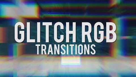 Glitch RGB Transitions Premiere Pro Templates