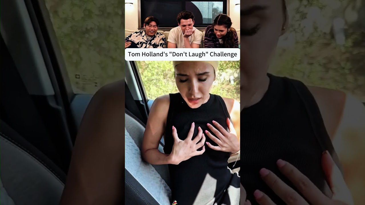 Tom Holland tries NOT to laugh…but this video destroyed him😂#tomholland#funny#trytolaugh#funnyvideo