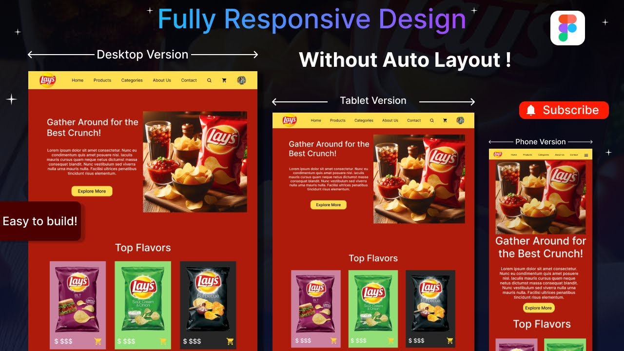 Potato chip Website Design using Figma - YouTube