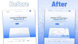 How I Built the AI Video SaaS Landing Page | Before Vs After