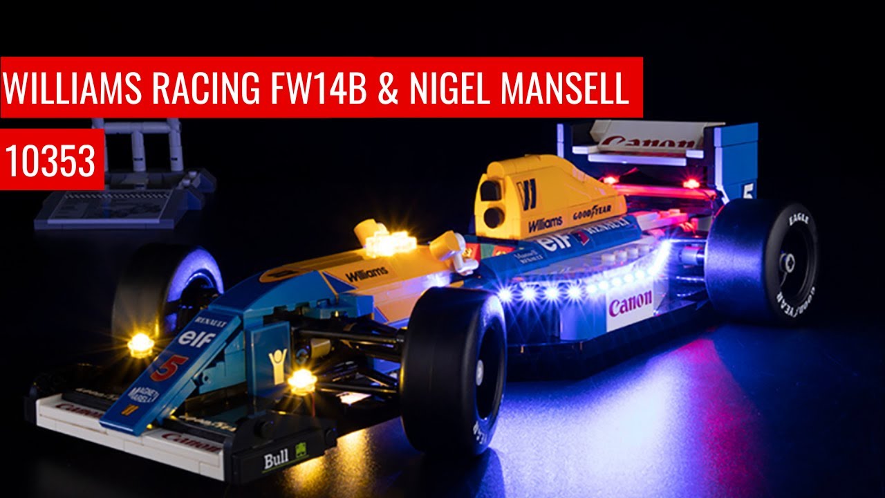 LED Light Kit for LEGO Williams Racing FW14B & Nigel Mansell 10353 Light Kit