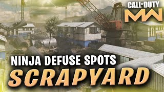 MW Ninja Defuse Spots Scrapyard (The Best Spots for Getting Defuses)