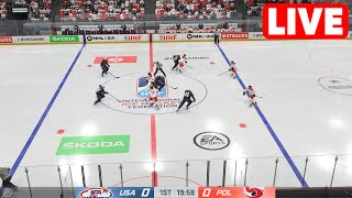 ICE HOCKEY LIVE🔴 Poland vs USA | 2024 IIHF World Championship - 17th May 2024 Full Match - NHL 24