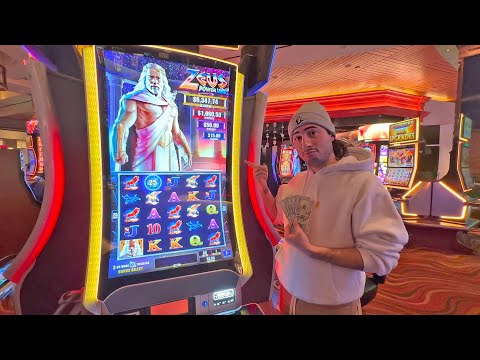 My GIANT WIN On This Zeus Power Link Slot Machine! 🤑 🙌