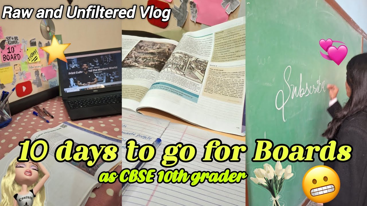 How am I studying for Board Exam as a CBSE 10th grader | Class 10 Study ...