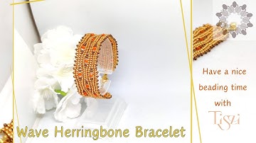 #71 How to Make the Wave Herringbone Bracelet | Beading Tutorial
