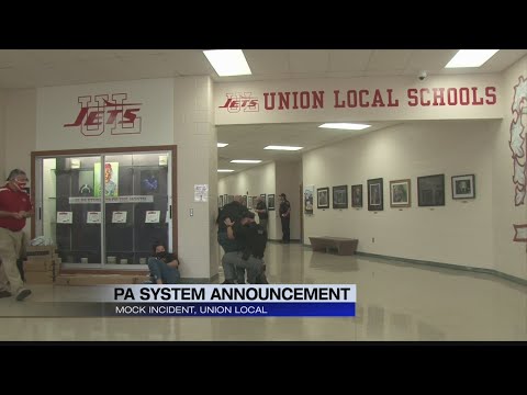 Union Local High School’s active shooter drill sounded like the real thing