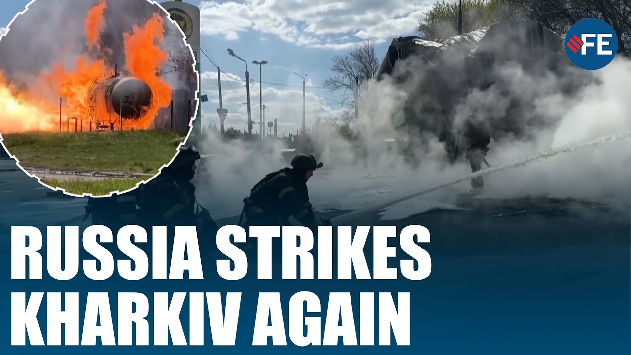 Russia Attacks Kharkiv Petrol Station | Massive Fire Erupts |Russia Ukraine  war news