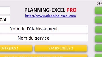 PLANNING-EXCEL PRO : l