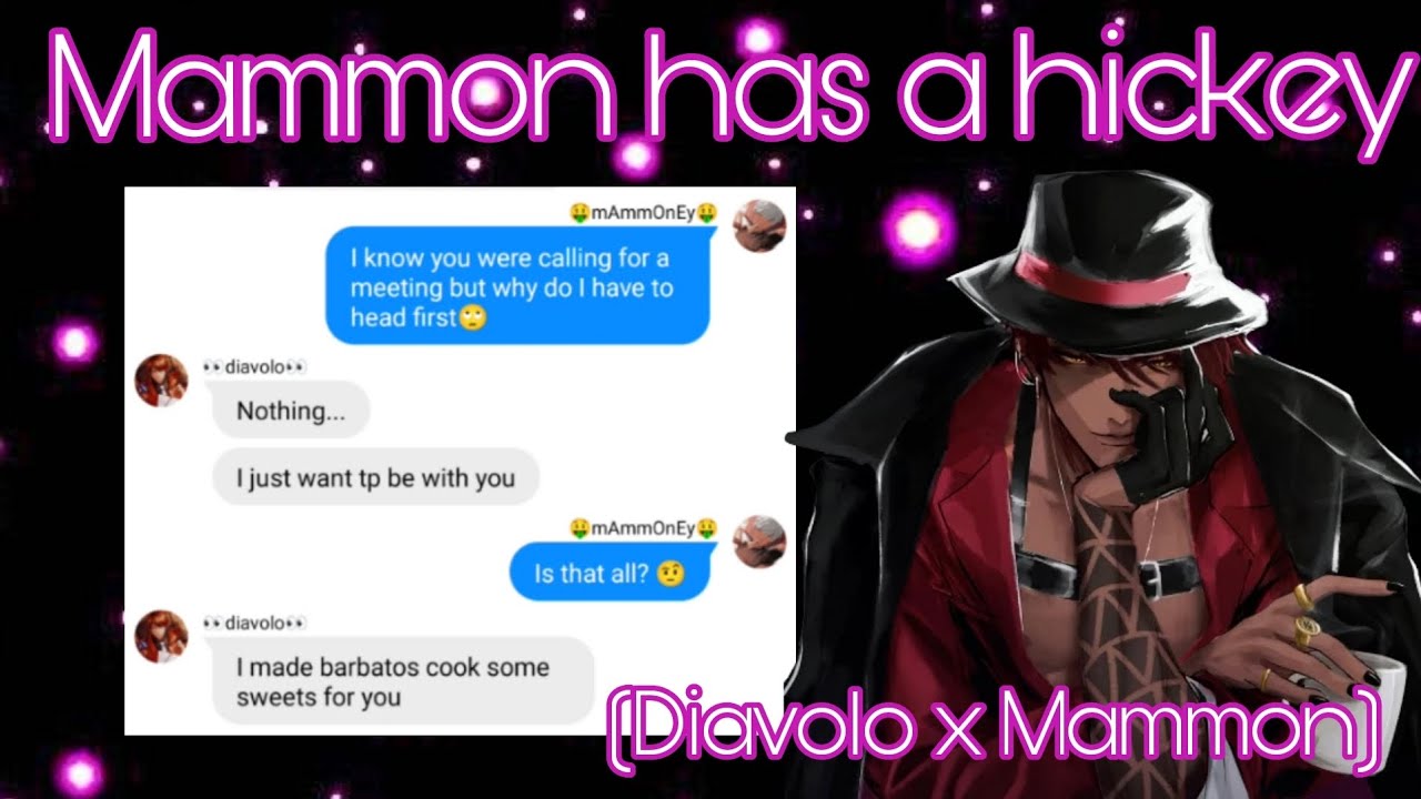 Obey me text: Mammon has a hickey (Mammon x Diavolo)
