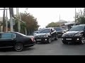 Armenian mafia cars cortege  wedding in yerevan