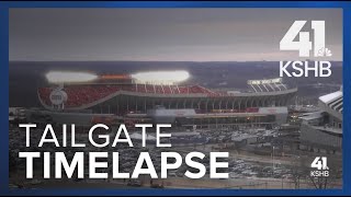 geha field at arrowhead stadium timelapse