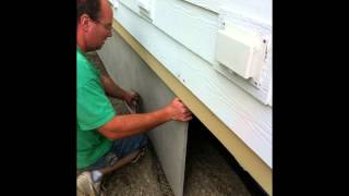 Duraskirt Panel Installation | Mobile Home Skirting 3