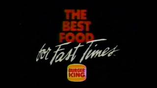 Burger King Holiday Commercial 1987